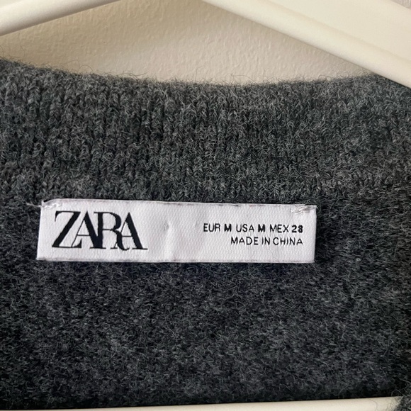 Grey cropped sweater - Picture 3 of 4